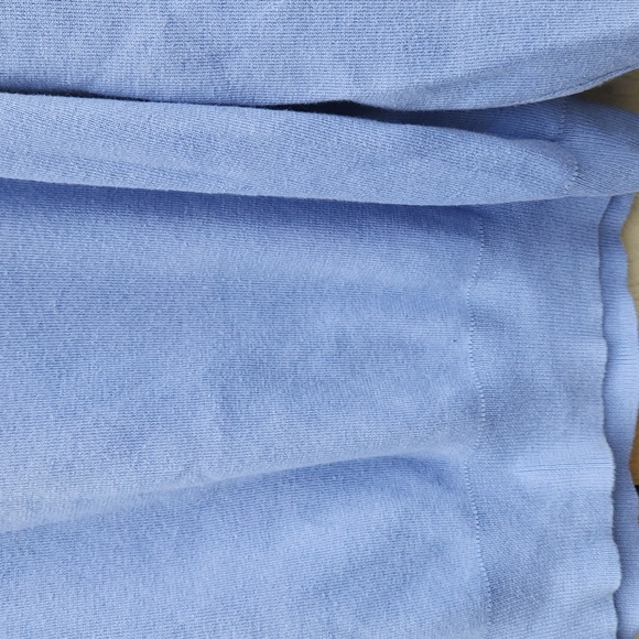 Polo Ralph Lauren V Neck Pima Cotton Pullover Sweater Powder Blue Classic Large - Picture 4 of 5